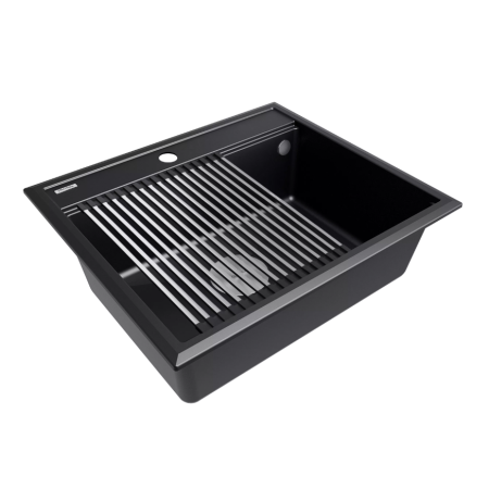 Врезная мойка Paulmark STEPIA60 черный