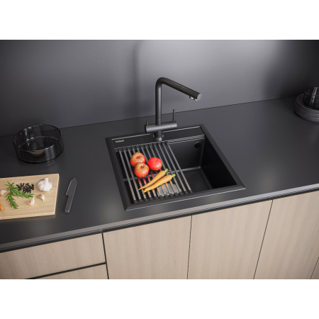 Врезная мойка Paulmark STEPIA60 черный