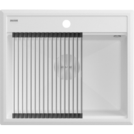 Врезная мойка Paulmark STEPIA60 белый матовый