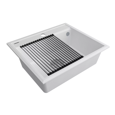 Врезная мойка Paulmark STEPIA60 белый матовый