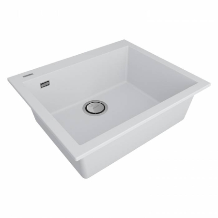 Врезная мойка Paulmark DECORATION 60 White