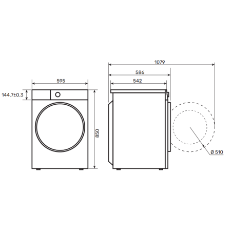 Соло стиральная машина KUPPERSBERG WM600W