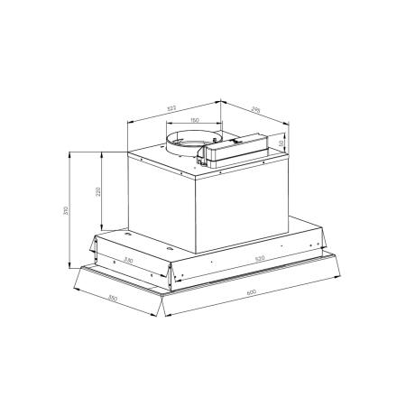 Встраиваемая вытяжка KUPPERSBERG INFLAT60B