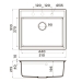 Врезная мойка OMOIKIRI Daisen 51 ES Artgranit/espresso