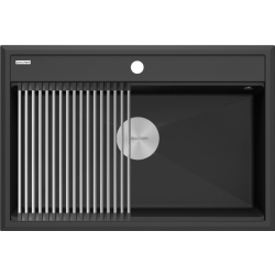 Врезная мойка Paulmark STEPIA 80 антрацит