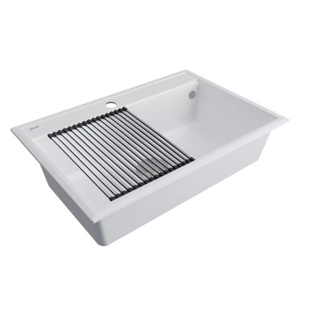 Врезная мойка Paulmark STEPIA 80 белый матовый