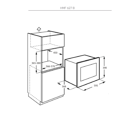 Встраиваемая микроволновая печь KUPPERSBERG HMF627B