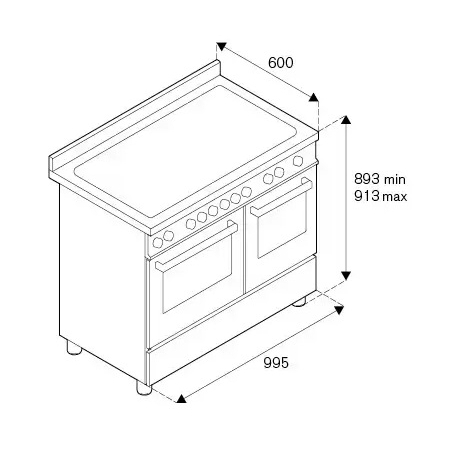 Индукционный варочный центр BERTAZZONI MAS105I2EXT