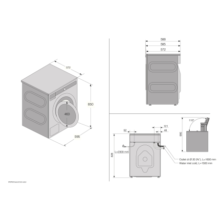 Соло стиральная машина ASKO W1094W