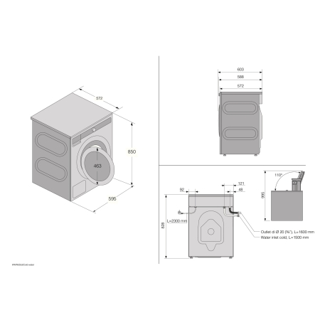Соло стиральная машина ASKO W5096CW