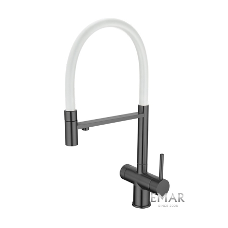 Смеситель 3 в 1 EMAR ЕС - 7024WHT PVD Dark