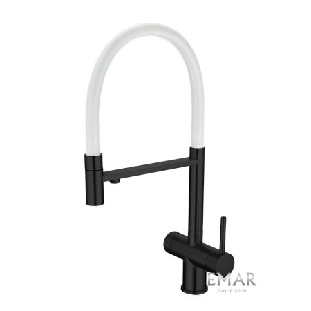 Смеситель 3 в 1 EMAR ЕС - 7024WHT Black