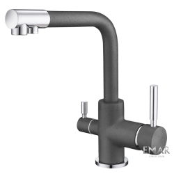 Смеситель 3 в 1 EMAR 3003N.7 Антрацит