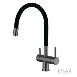 Смеситель 3 в 1 EMAR ЕС - 3015 PVD Dark