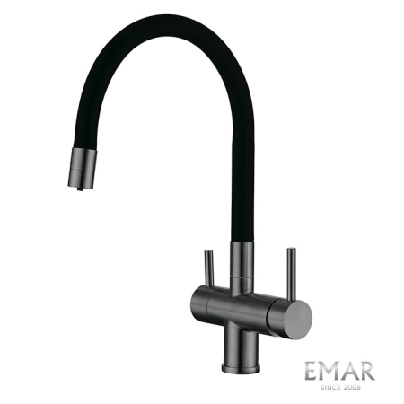 Смеситель 3 в 1 EMAR ЕС - 3015 PVD Dark