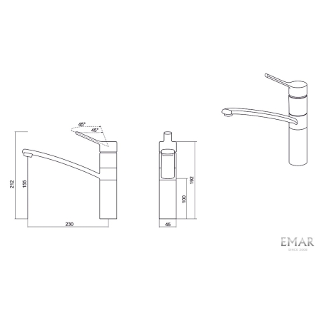 Смеситель EMAR 3011.6 Барит