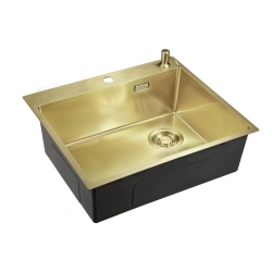 Врезная мойка EMAR EMB-560(TOP) PVD Matt Gold