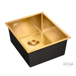 Мойка подстольный монтаж EMAR EMB-130 PVD Nano Golden