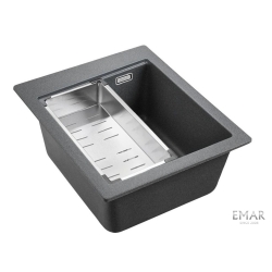 Врезная мойка EMAR EMQ-1420.Q Антрацит