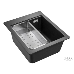 Врезная мойка EMAR EMQ-1420.Q Оникс
