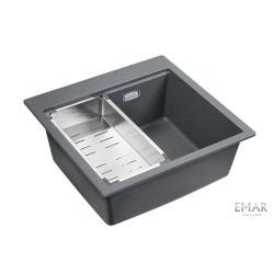 Врезная мойка EMAR EMQ-1520.Q Антрацит