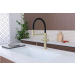 Смеситель 3 в 1 Paulmark NEXUS DIAMOND cветлое золото