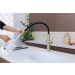 Смеситель 3 в 1 Paulmark NEXUS DIAMOND cветлое золото