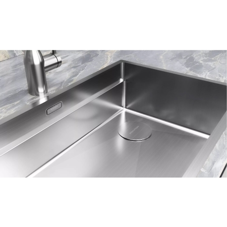 Мойка подстольный монтаж Paulmark NEXT-MULTI SINK 74 UNI брашированная сталь