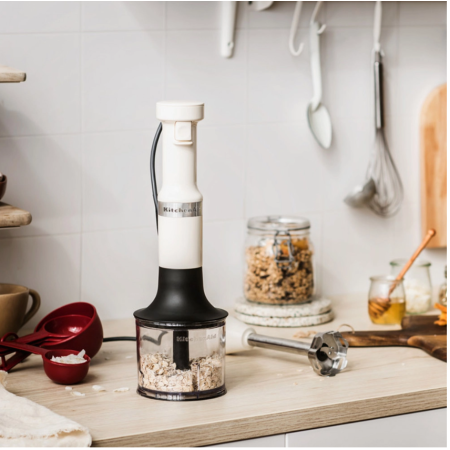 Погружной блендер KitchenAid кремовый 5KHBV83EAC