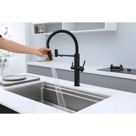 Смеситель 3 в 1 Paulmark NEXUS антрацит