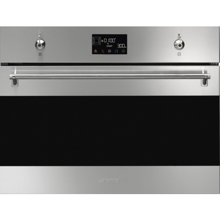 Компактный духовой шкаф с функцией СВЧ SMEG SO4302M1X