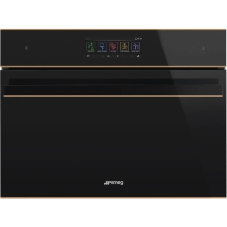 Компактный духовой шкаф с функцией пара и СВЧ SMEG SO4604S4PNR