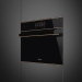 Компактный духовой шкаф с функцией пара и СВЧ SMEG SO4604S4PNR