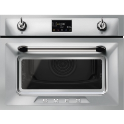Компактный духовой шкаф с функцией СВЧ SMEG SO4902M1X