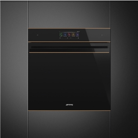 Электрический духовой шкаф с функцией пара и СВЧ SMEG SO6606WAPNR