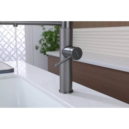 Смеситель 3 в 1 Paulmark GANYMEDE DIAMOND вороненая сталь