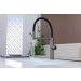 Смеситель 3 в 1 Paulmark GANYMEDE DIAMOND вороненая сталь