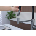 Смеситель 3 в 1 Paulmark GANYMEDE DIAMOND вороненая сталь