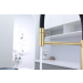 Смеситель 3 в 1 Paulmark GANYMEDE DIAMOND светлое золото