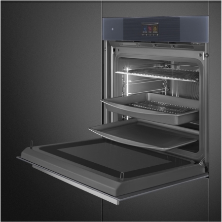 Электрический духовой шкаф с функцией пара и СВЧ SMEG SO6104APG