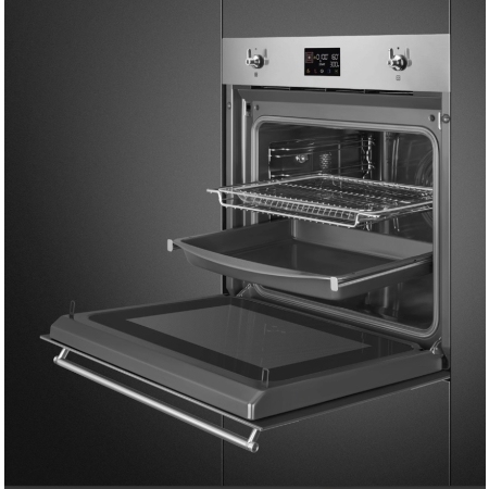 Электрический духовой шкаф с функцией СВЧ SMEG SO6302M2X
