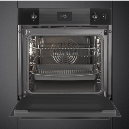 Электрический духовой шкаф с функцией пара и пиролиза SMEG SOP6101S2B3