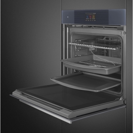 Электрический духовой шкаф с функцией пиролиза SMEG SOP6104TPG
