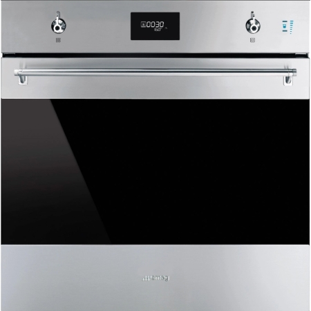 Электрический духовой шкаф с функцией пара и пиролиза SMEG SOP6301S2X