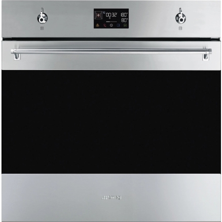 Электрический духовой шкаф с функцией пара и пиролиза SMEG SOP6302S2PX