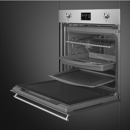 Электрический духовой шкаф с функцией пиролиза SMEG SOP6302TX