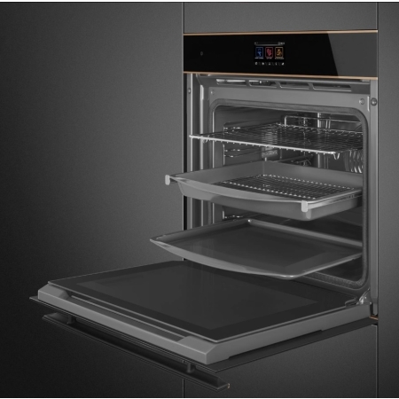Электрический духовой шкаф с функцией пиролиза SMEG SOP6604TPNR