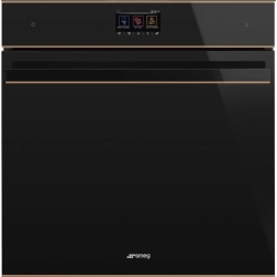 Электрический духовой шкаф с функцией пара и пиролиза SMEG SOP6604S2PNR
