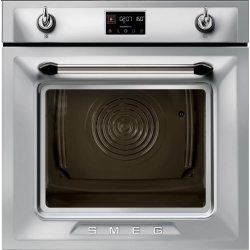 Электрический духовой шкаф с функцией пара и пиролиза SMEG SOP6902S2PX
