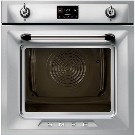 Электрический духовой шкаф с функцией пара и пиролиза SMEG SOP6902S2PX